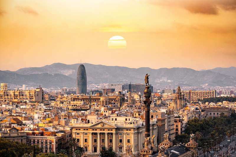Barcelona city landscape